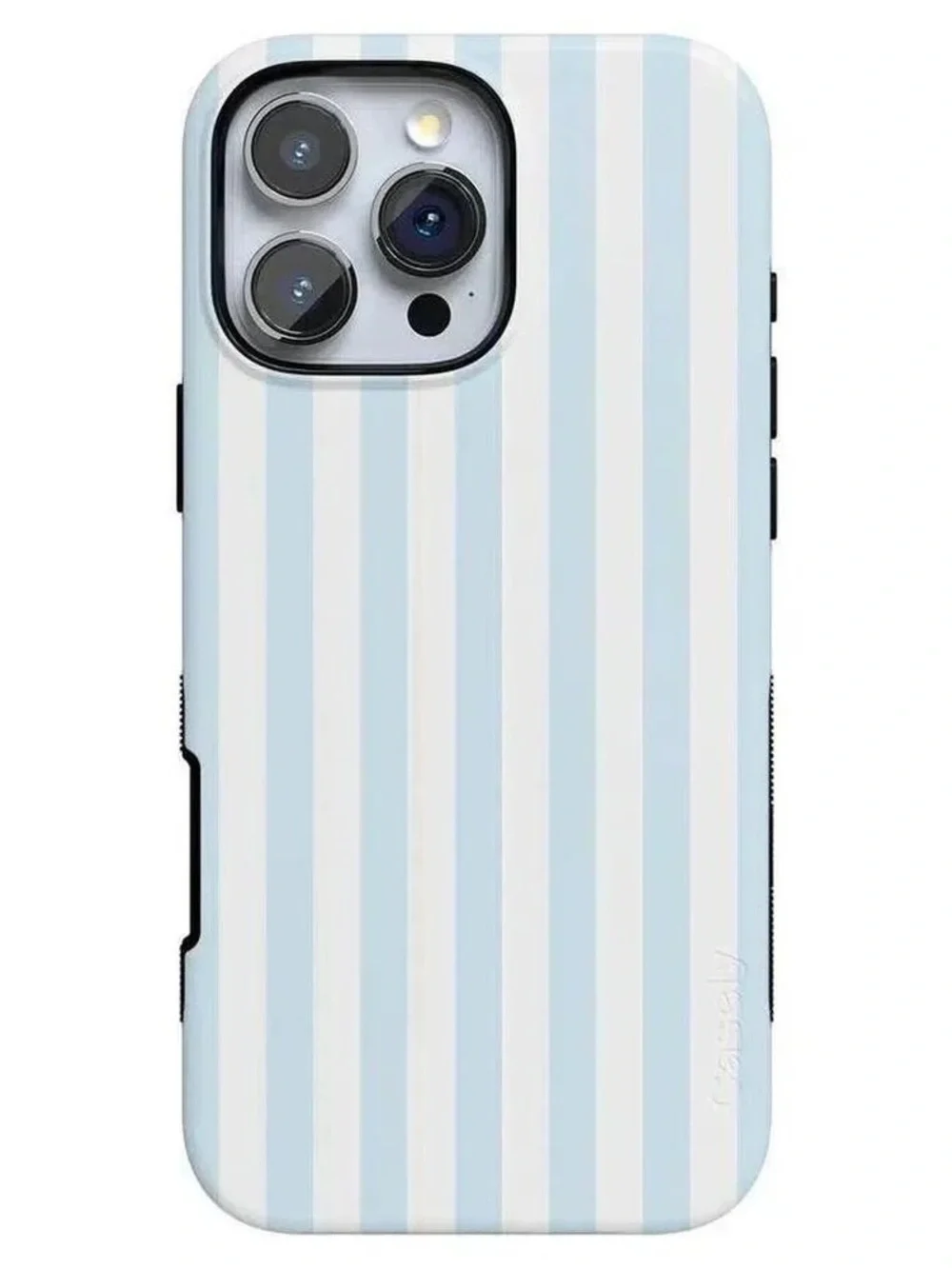 Caseley iPhone 16 Pro Blue Stripes Sunday Best Case NWT